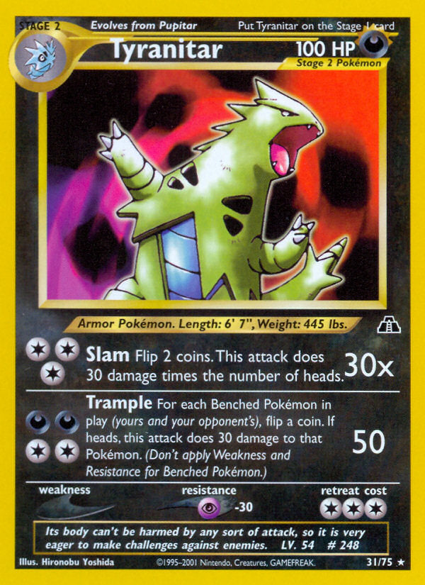 Neo Discovery Tyranitar #31/75 unlimited